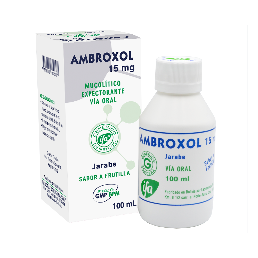 Ambroxol 15 mg jarabe X 100 ml