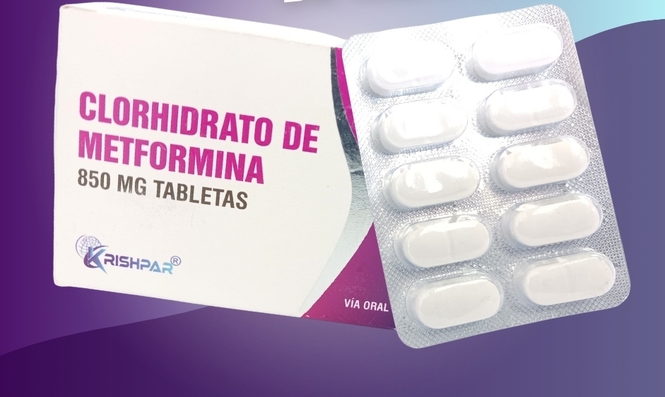 Clorhidrato de Metformina X Tabletas Metformina 850 mg