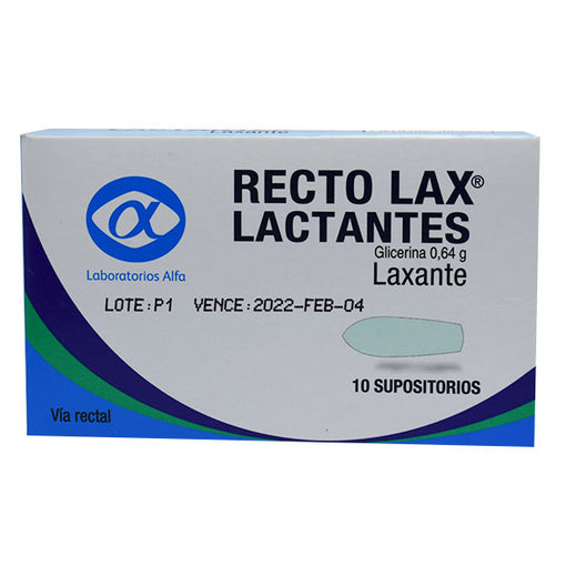 Recto Lax Lactantes X supositorio glicerina 0.64 g