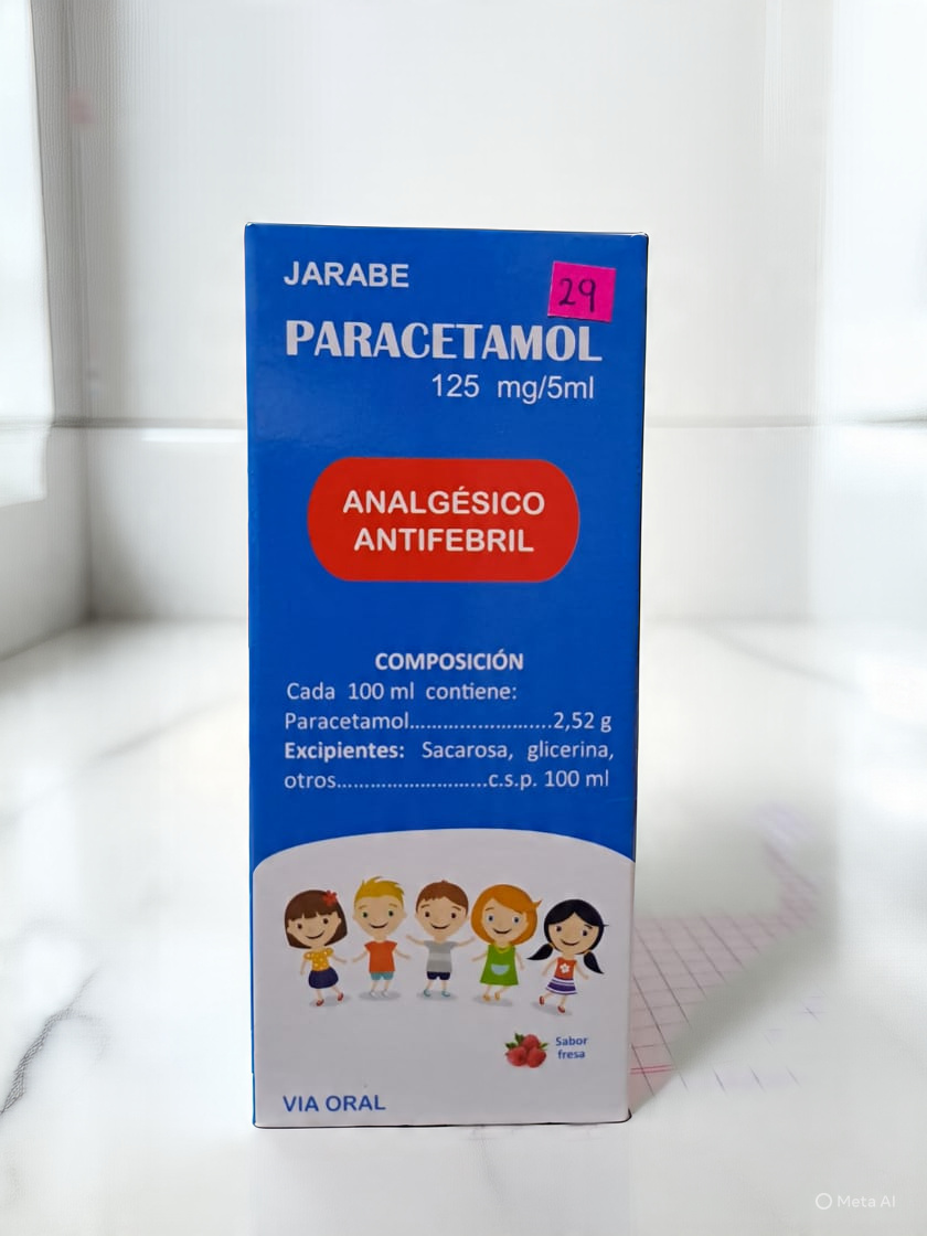 Paracetamol 100 ml X Jarabe 125 mg/5ml