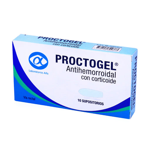 Proctogel X supositorio Prednisona 2 mg lidocaina 45 mg troxerutina 60 mg
