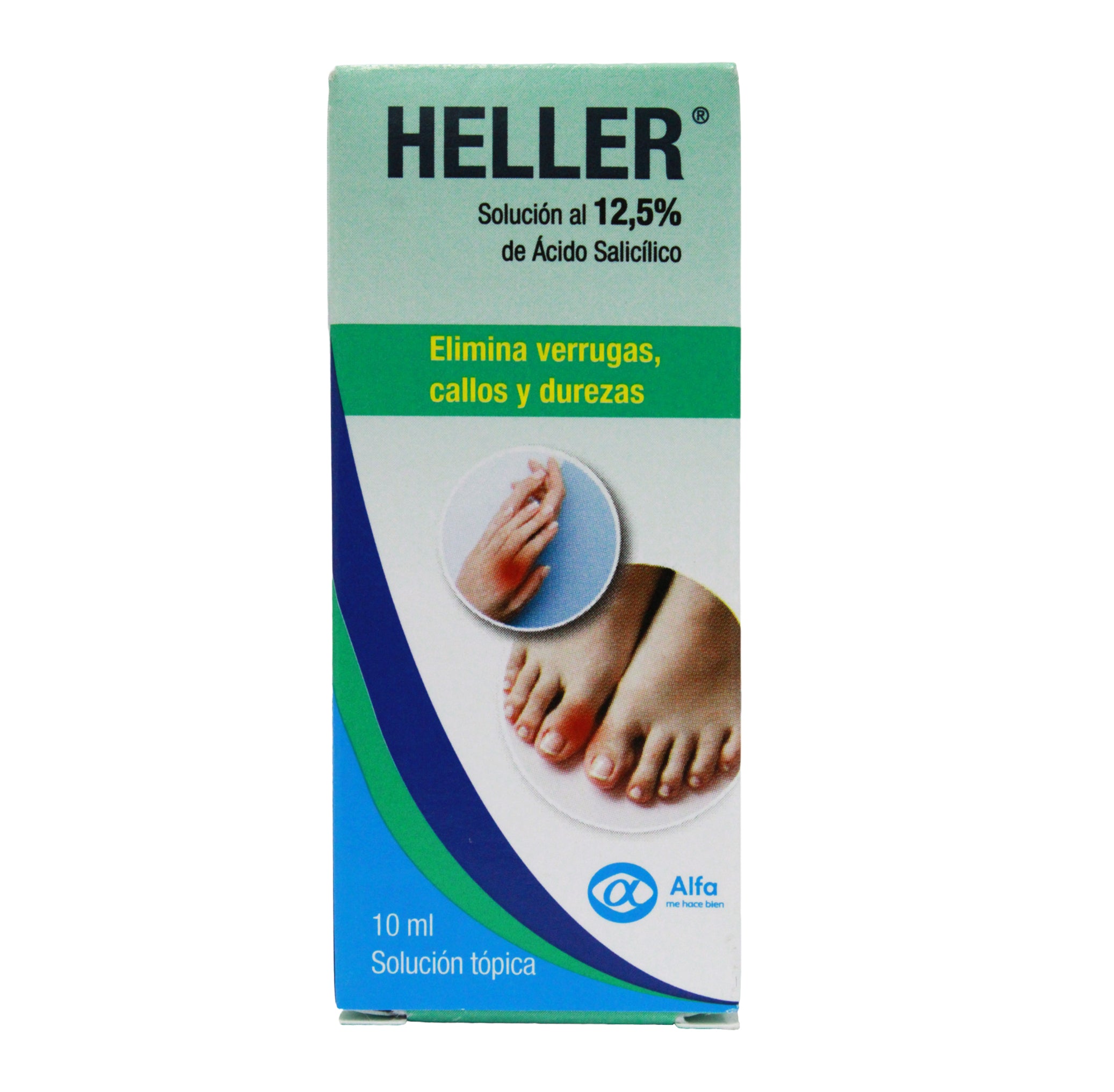 HELLER solución tópica X 10 ml de Ácido Salicílico al 12.5%