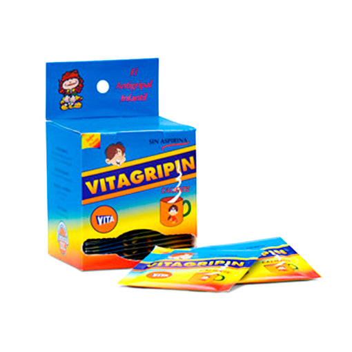 Vitagripin X Sobre Paracetamol 160 Mg Pseudoefedrina 15 mg clorfenamina 0.5 mg Dextrometorfano 7.5mg