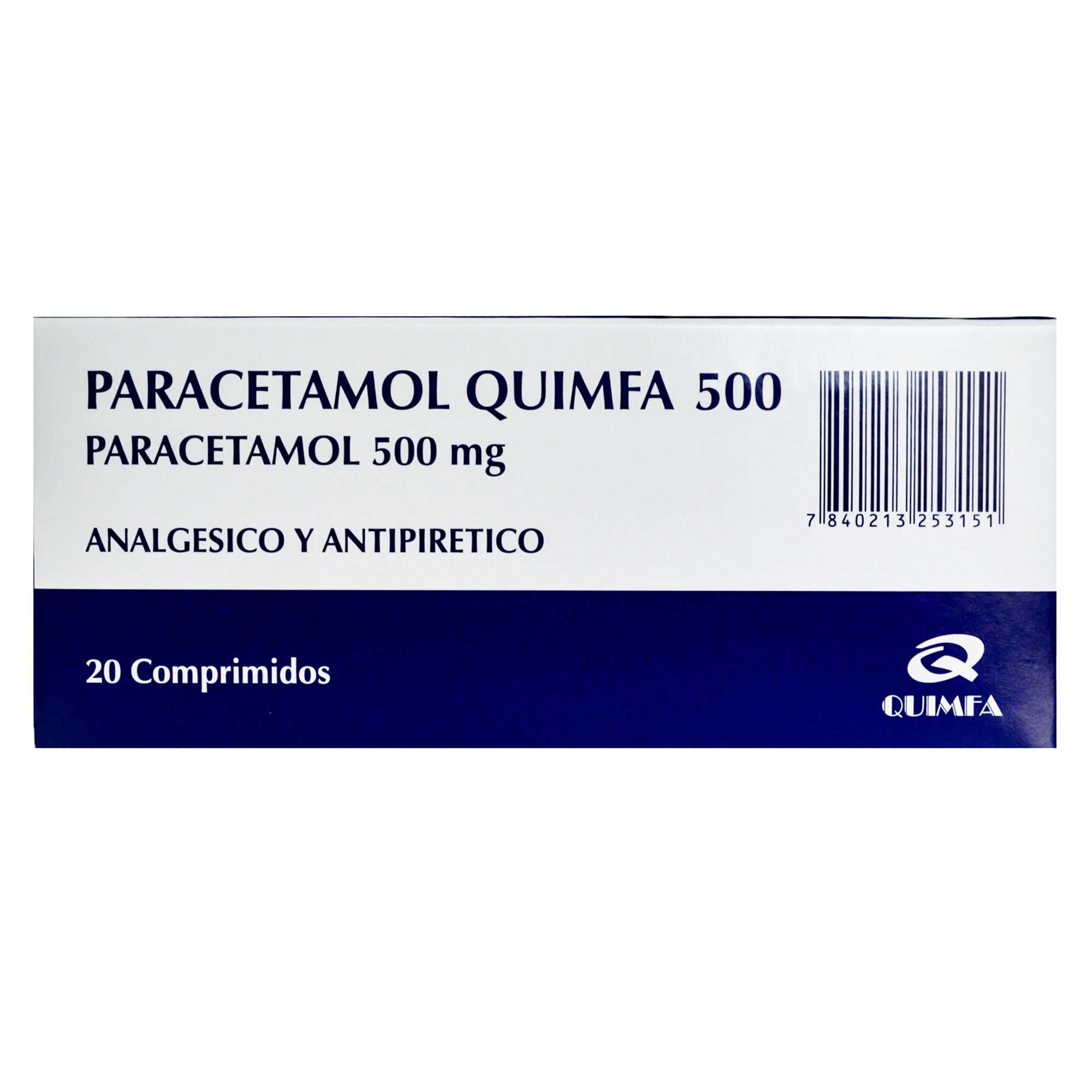 Paracetamol Quimfa 500 X Comprimido Paracetamol 500 mg