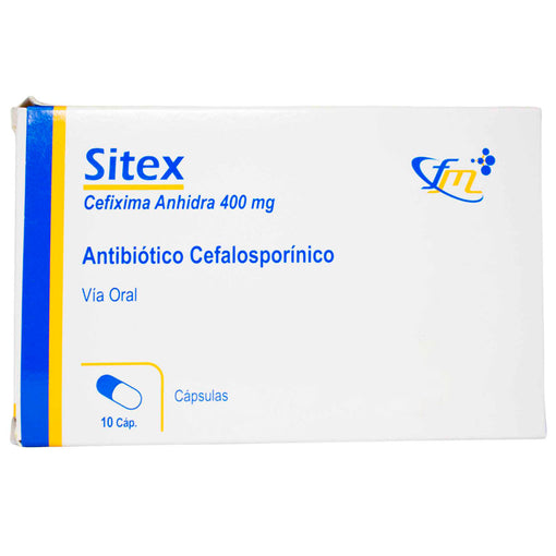 Sitex X capsula Cefixima 400 mg