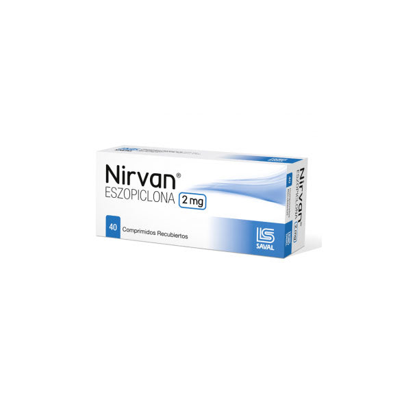 Nirvan X comprimido Eszopiclona 2 mg