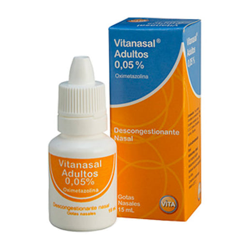Vitanasal Adultos 0,05% gotas X 15 Ml clorhidrato oximetazolina 0.5 mg