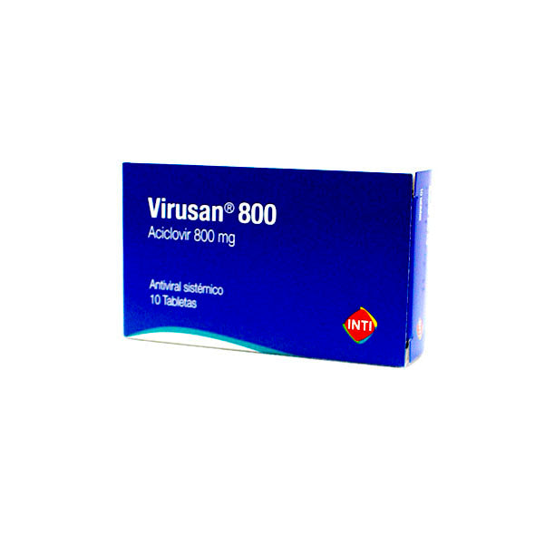 Virusan 800 _ Aciclovir 800 mg X Tabletas