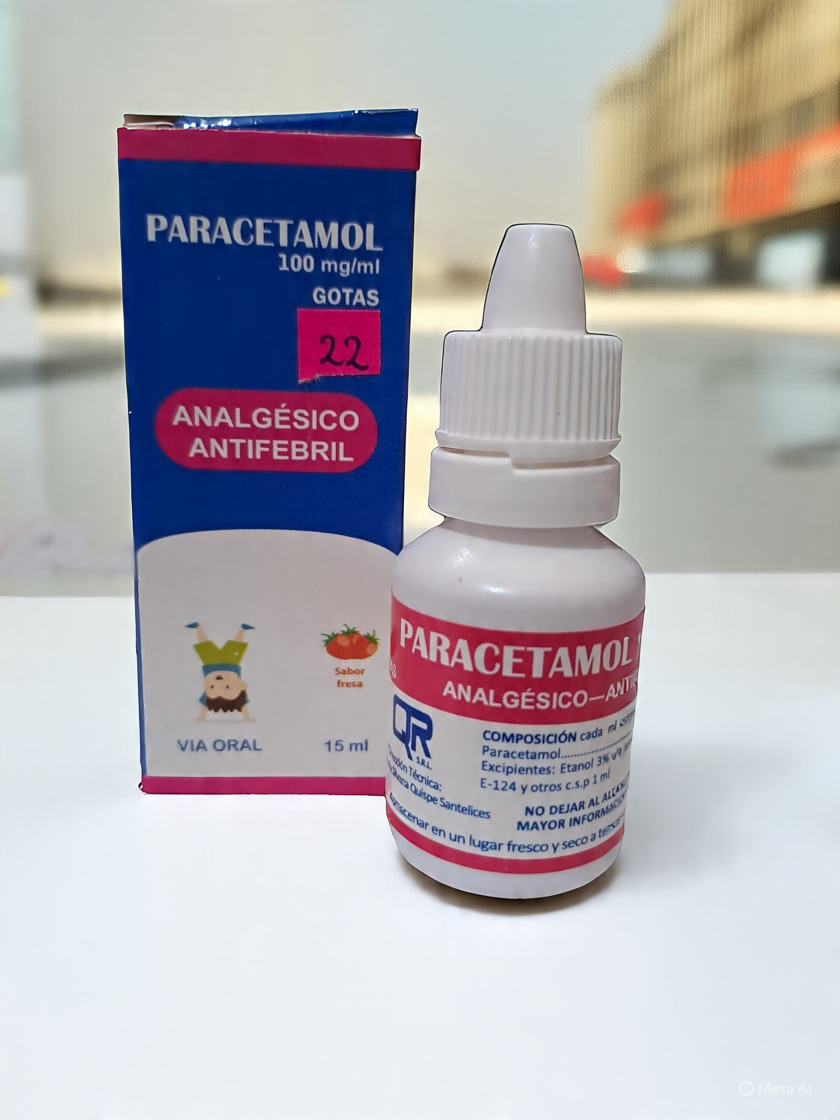 Paracetamol 15 ml X Gotas 100 mg/ml