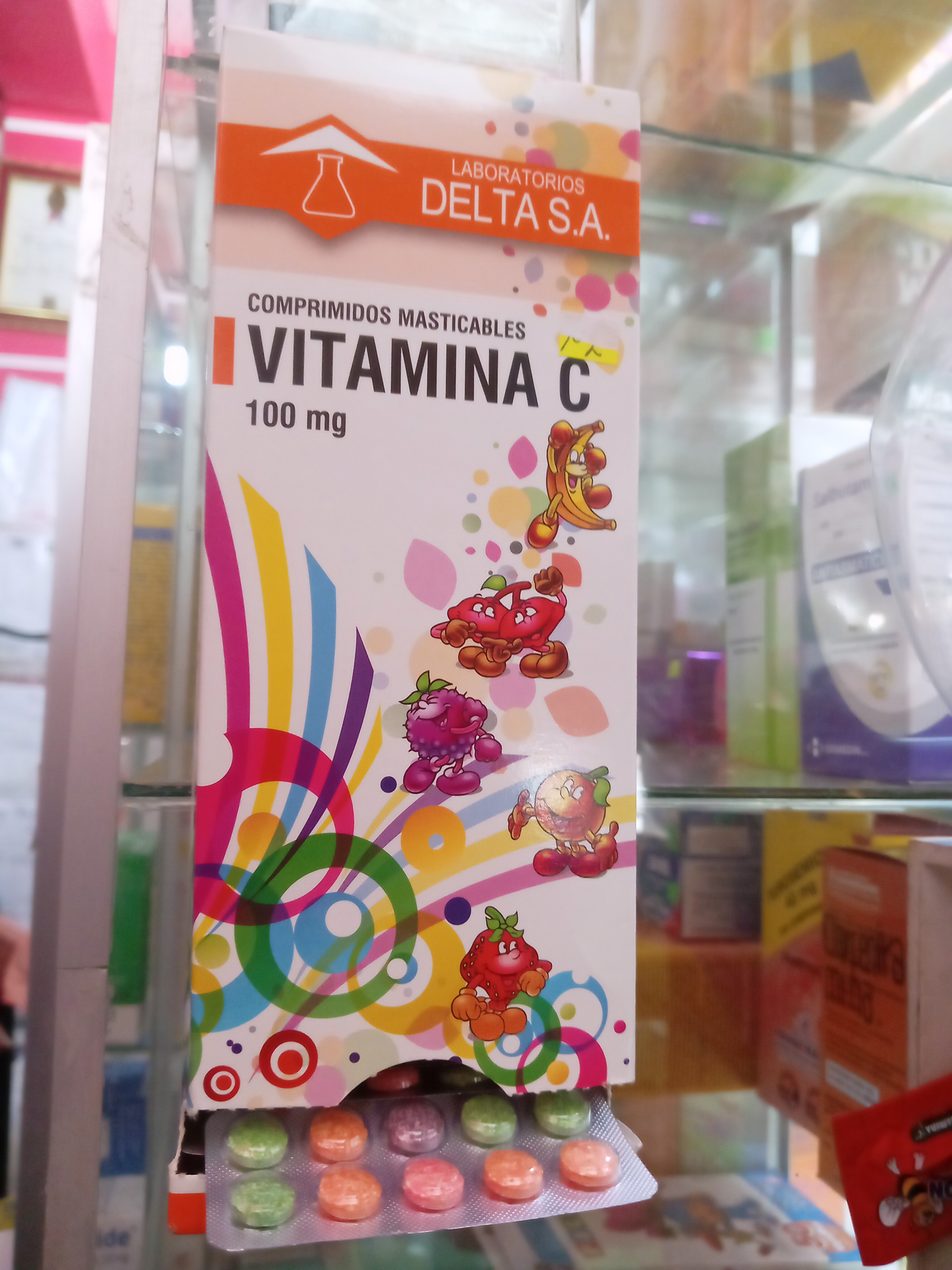Vitamina C 100 mg X tableta masticable