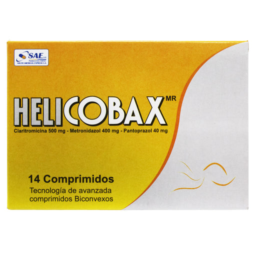 Helicobax X Tableta / Claritromicina 500 MG/Metronidazol 400 MG/Pantoprazol 40 MG