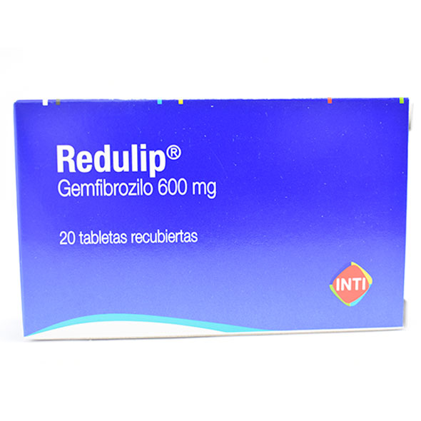 Redulip 600 _ Gemfibrozilo 600mg X Tabletas Recubiertas 