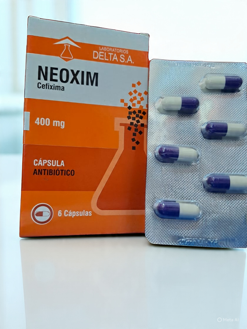 Neoxim X capsulas Cefixima 400 mg 