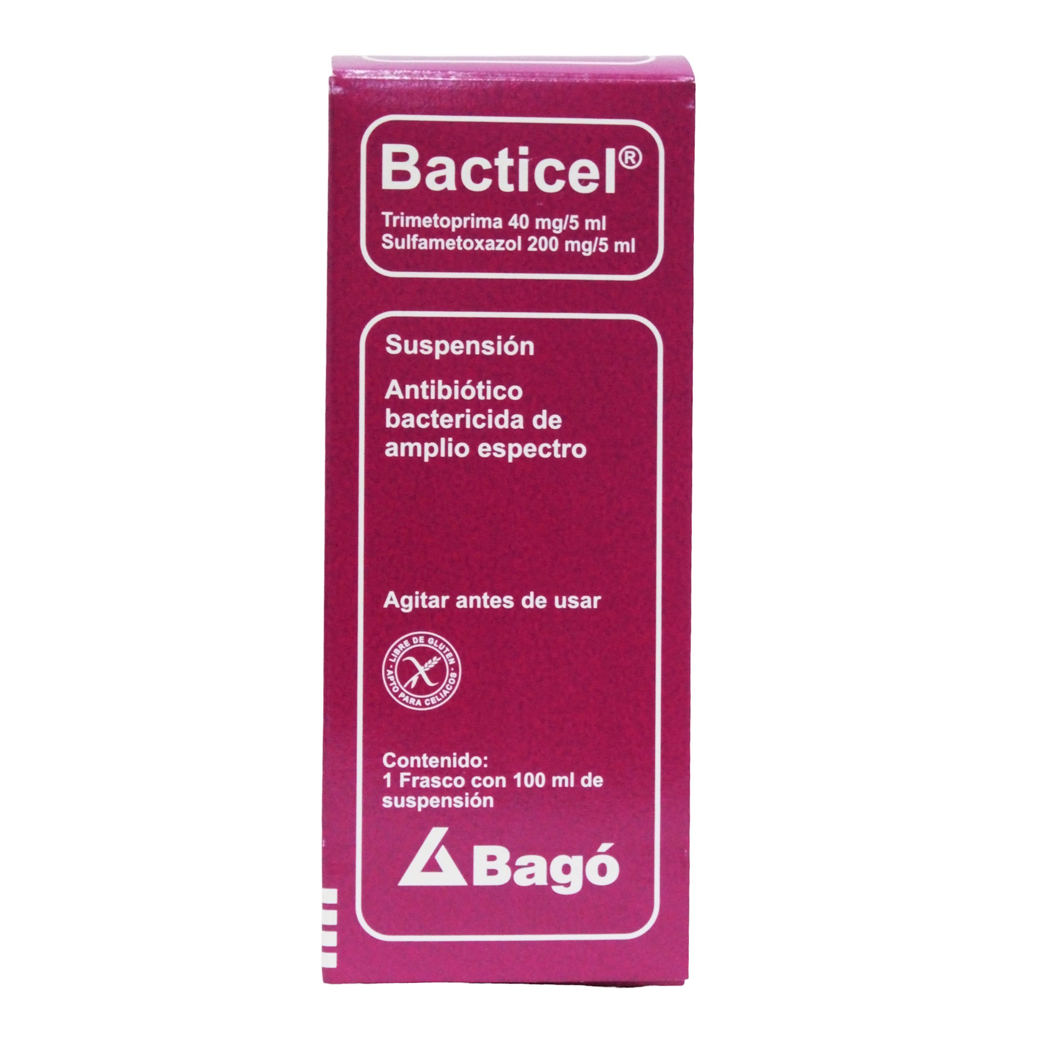 Bacticel Susp JRB X 100Ml Sulfametoxazol 200 mg Trimetoprima 40mg