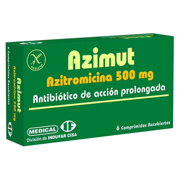 Azimut X comprimido Azitromicina 500 mg