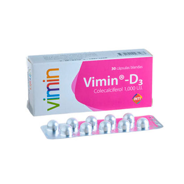 Vimin-D3 X Capsulas _ Colecalsiferol 1.000 U.I.