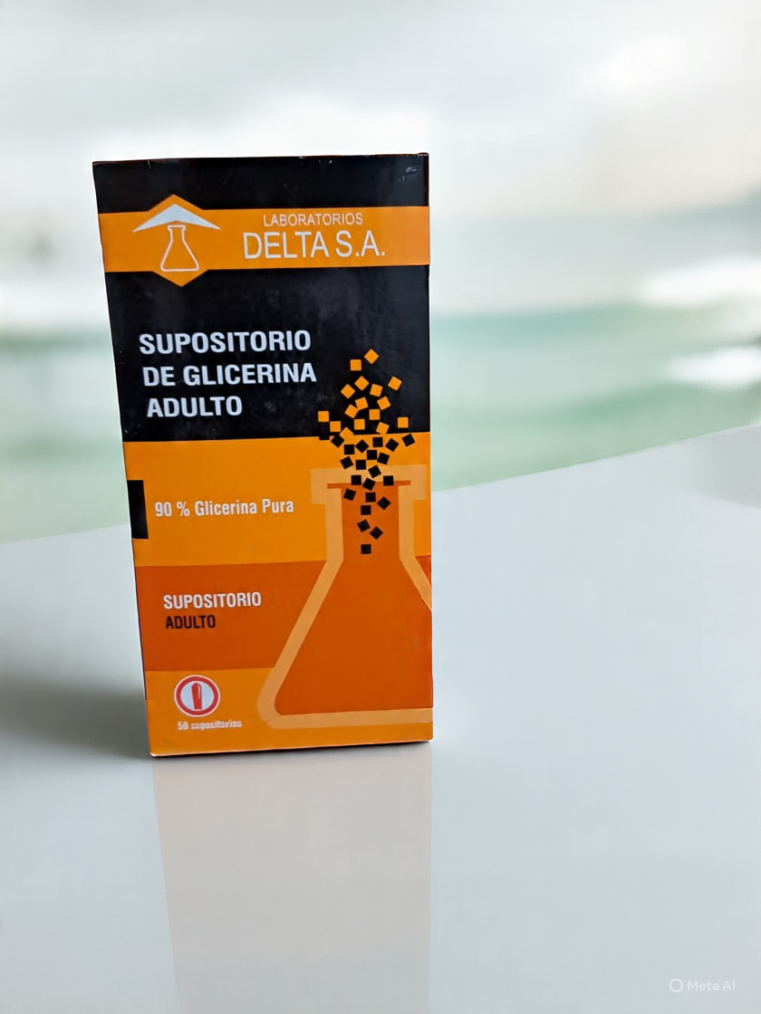 Supositorio de Glicerina Adulto, Glicerina Pura 90% X Supositorio