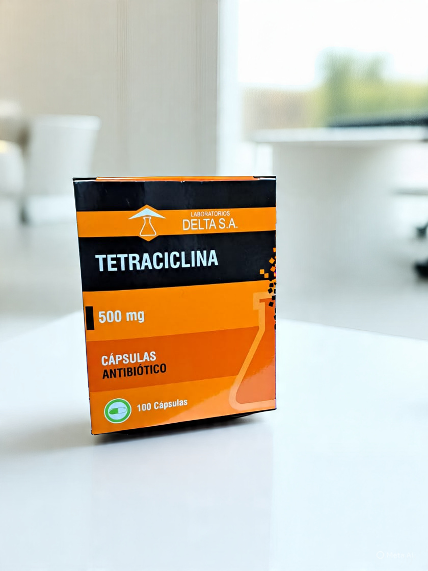 Tetraciclina clorhidrato 500 mg X capsula