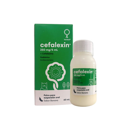 Cefalexin X jarabe 60 ml Cefalexina 250Mg / 5Ml 