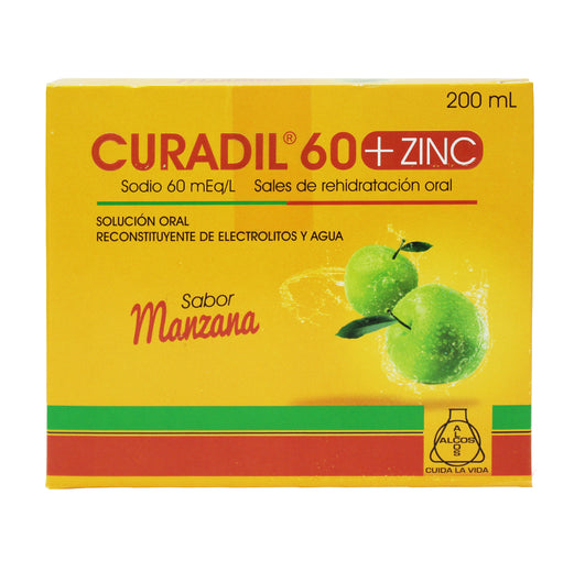 Curadil 60 de 200Ml X Suero Oral Rehidratante+Zinc