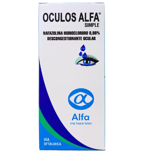 Oculos Alfa Simple gotas Nafazolina Colirio X 15 Ml