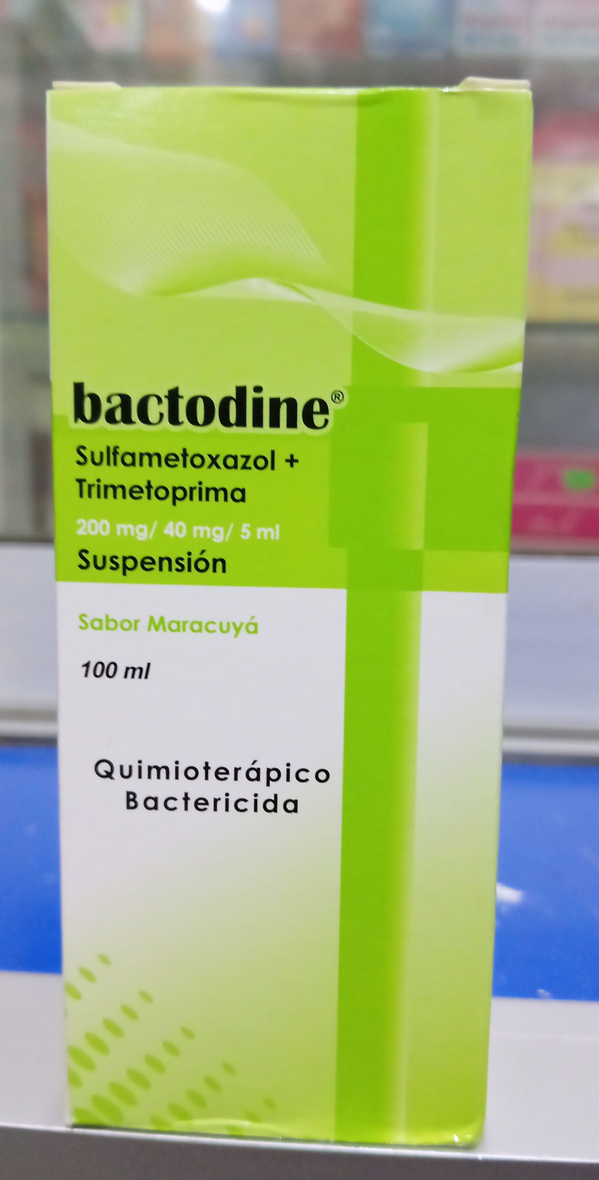 Bactodine Jarabe X 100 ml sulfametoxazol 200 mg Trimetoprima 40 mg