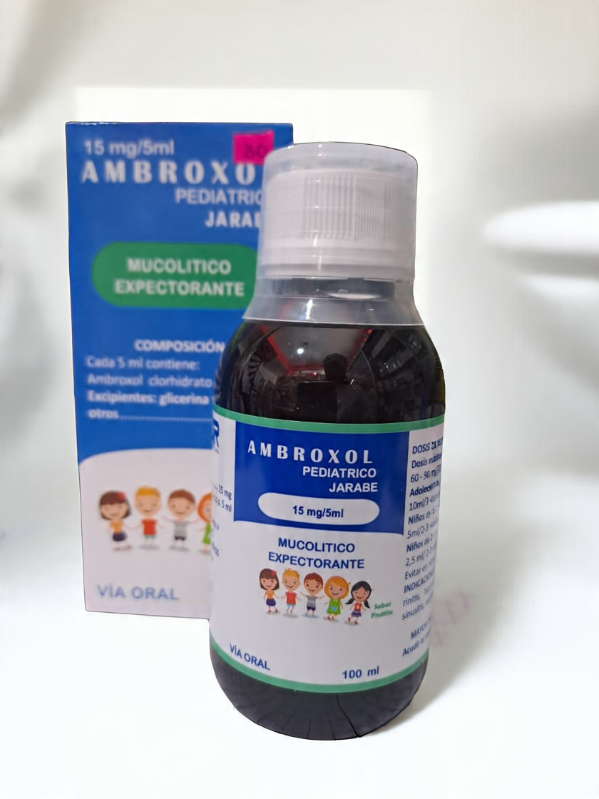 Ambroxol 100 ml X Jarabe Pediátrico 15mg/5ml