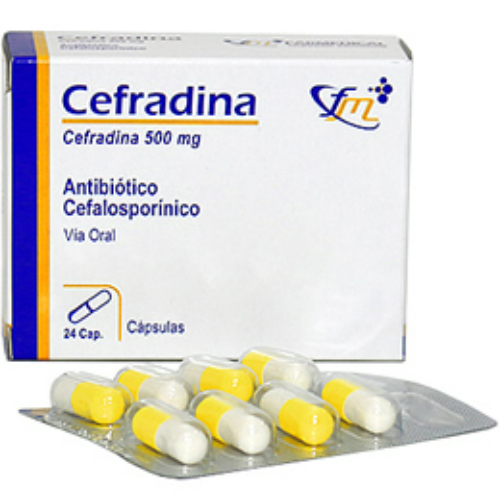 Cefradina 500 mg X capsulas