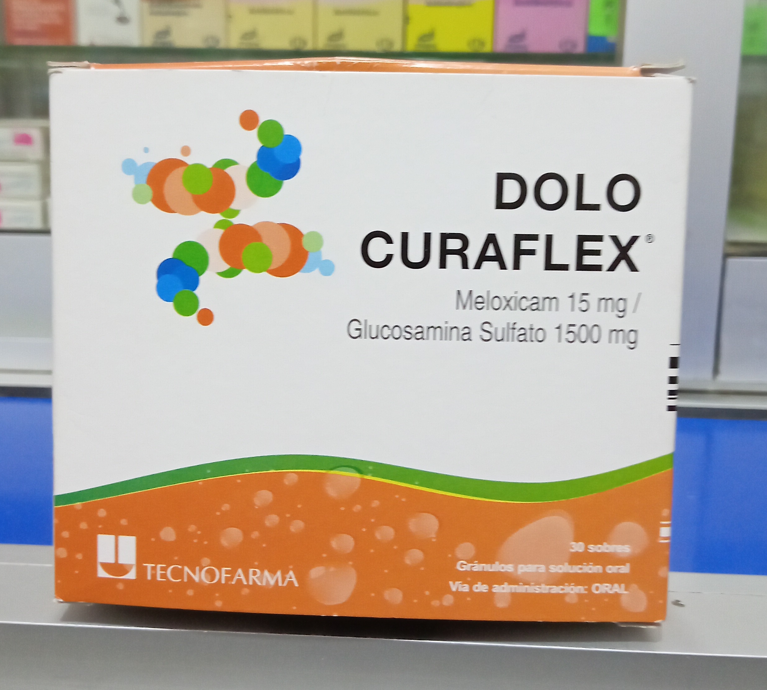 Dolo CuraFlex X Sobre Meloxicam 15 mg glucosamina 1500 mg