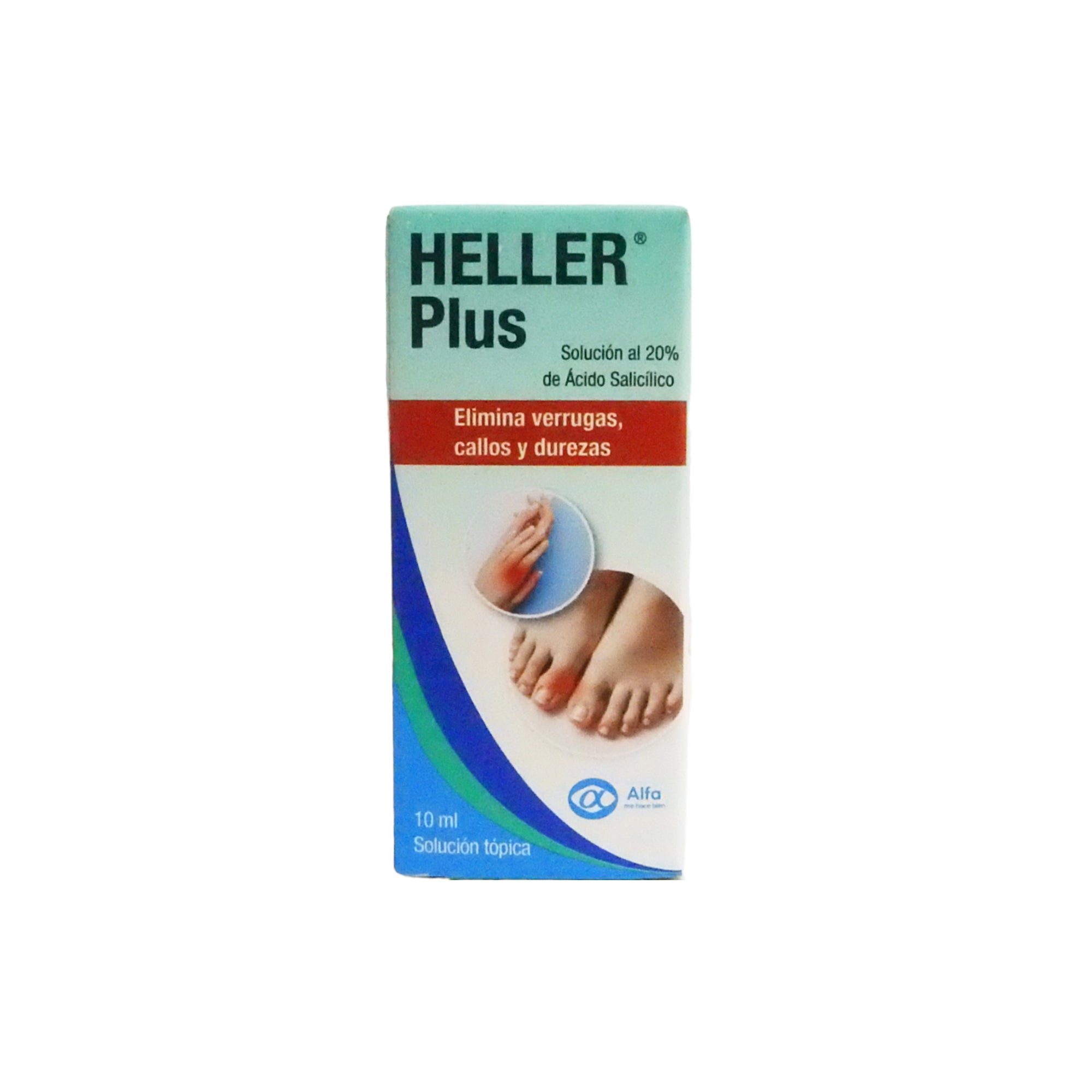 Heller Plus SolucionTopica X 10 ml Acido Salicílico 20 %