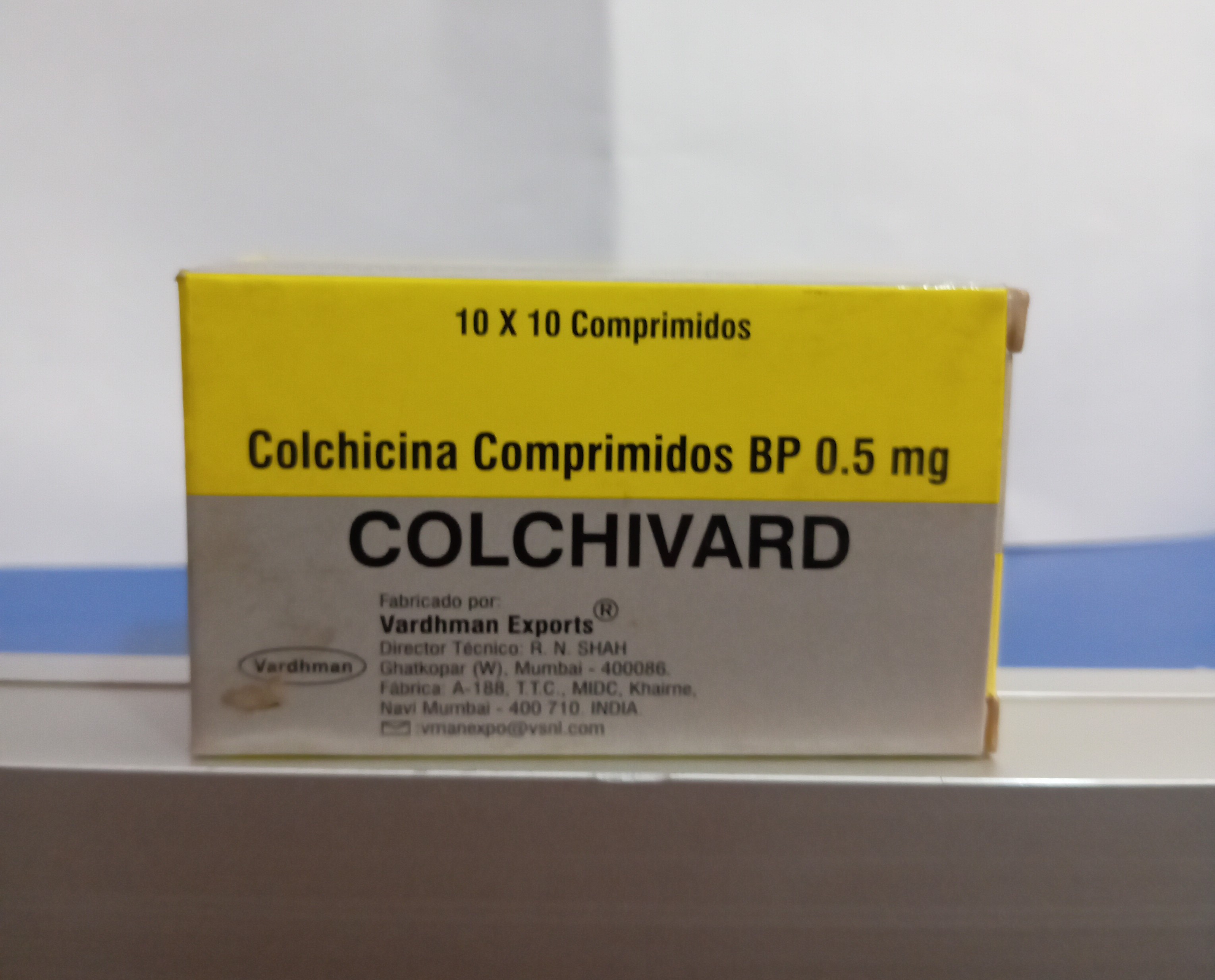 Colchivard X comprimido colchicina 0.5 mg