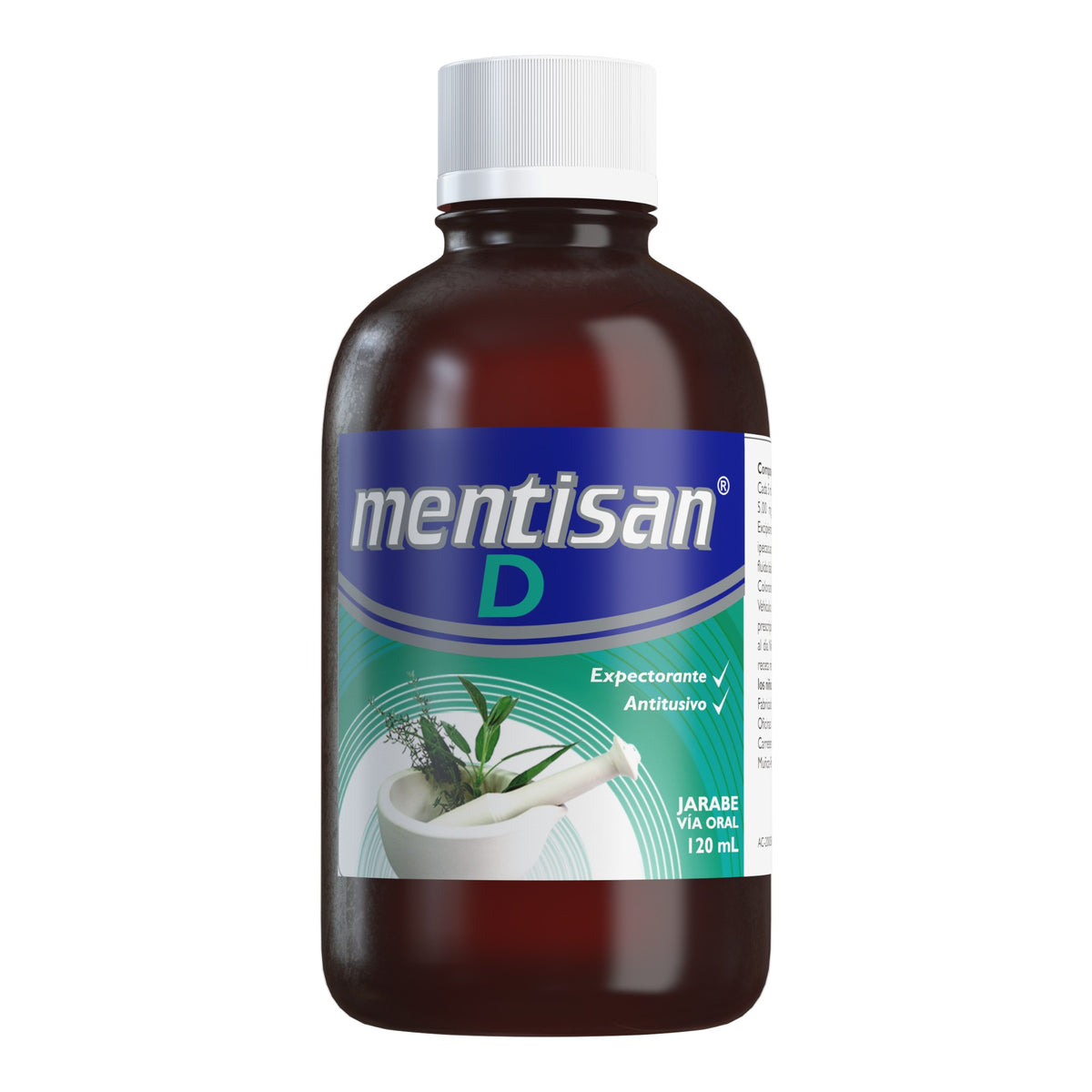 Mentisan D X Jarabe 120 ml_Dextrometorfano Bromhidrato 5 mg , Clorfeniramina 2.50 mg