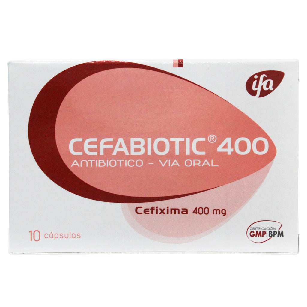 Cefabiotic X Capsulas Cefixima 400 mg