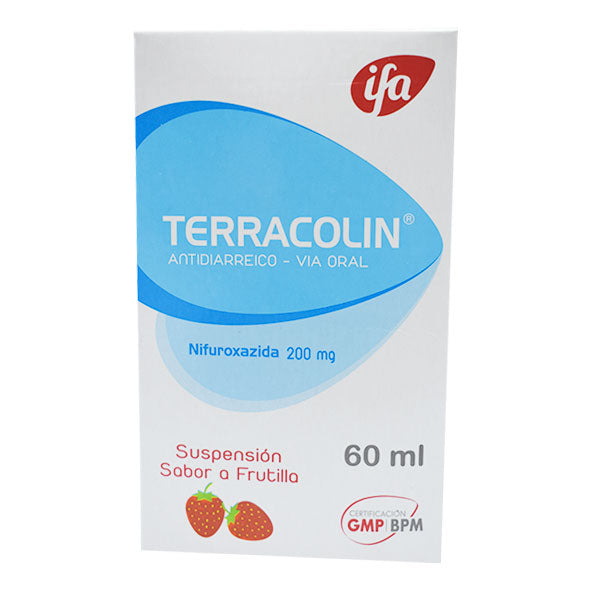 Terracolin Suspensión X 60 ml _ Nifuroxacida 200 mg