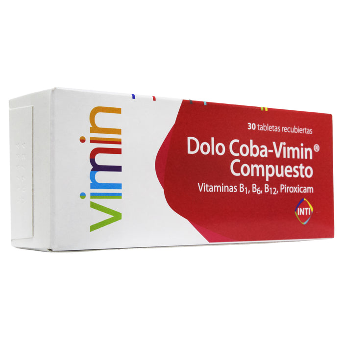 Dolo Coba-Vimin Compuesto X Tabletas _ B1 6 B12, Piroxicam