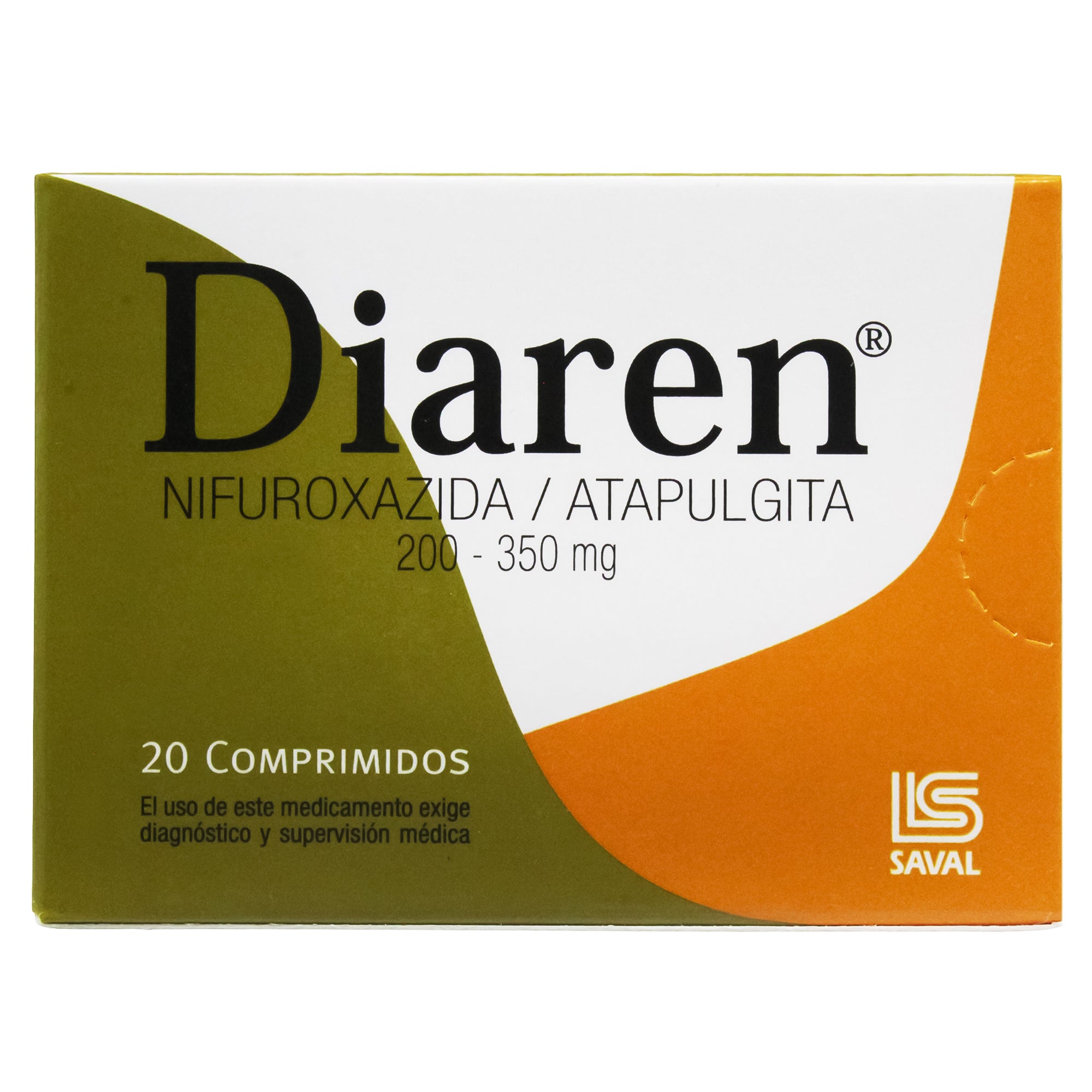 Diaren X comprimido Nifuroxazida 200Mg Atapulgita 350Mg