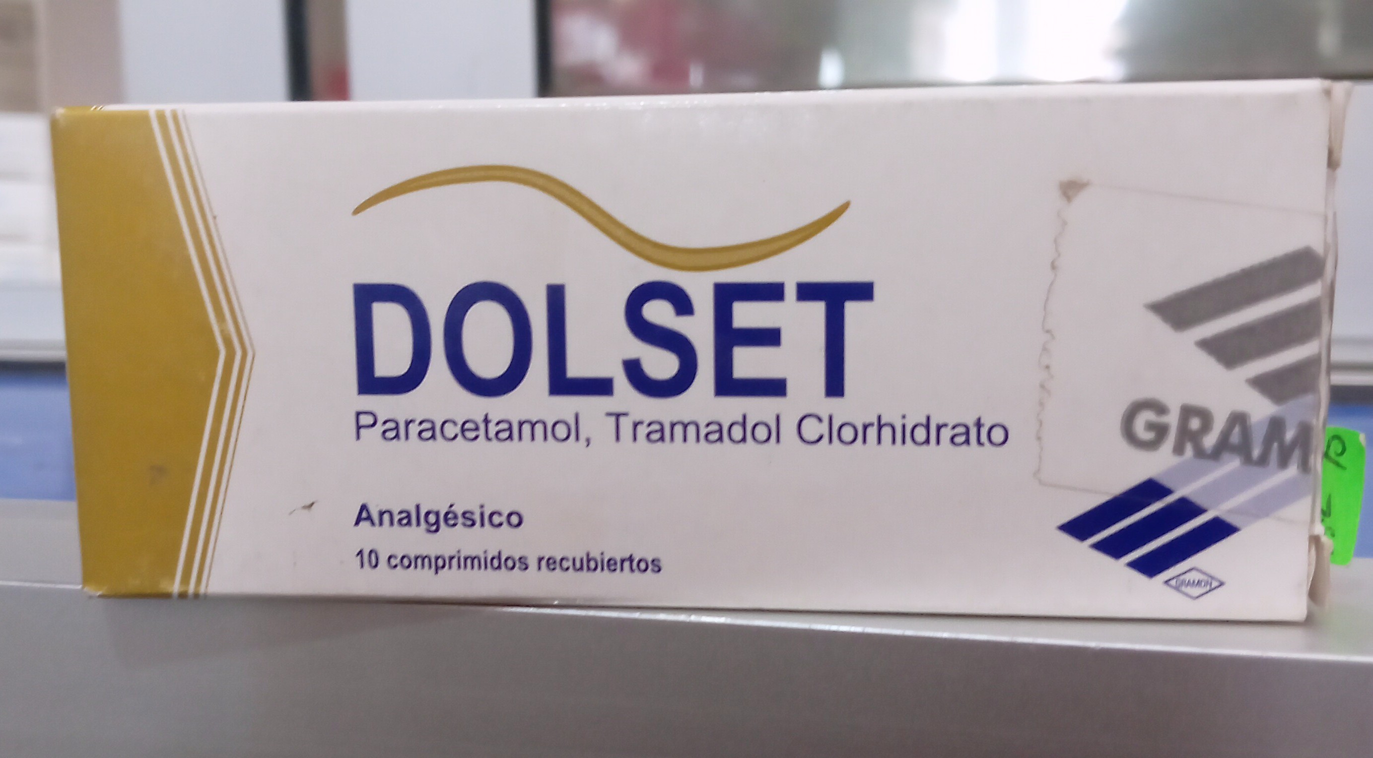 Dolset X Comprimido Paracetamol 325 Mg, Tramadol 37.5 mg