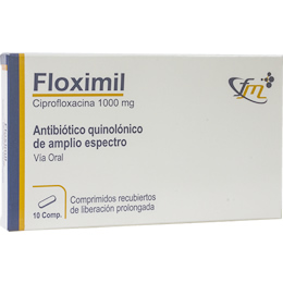Floximil X comprimido Ciprofloxacina 1000 mg