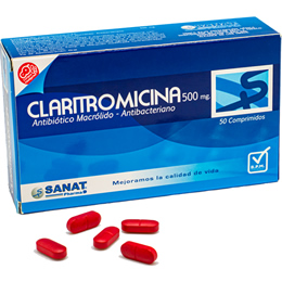 Claritromicina 500 mg X Comprimido