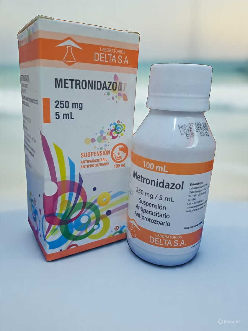 Metronidazol 250 mg / 5 mL X Suspensión 