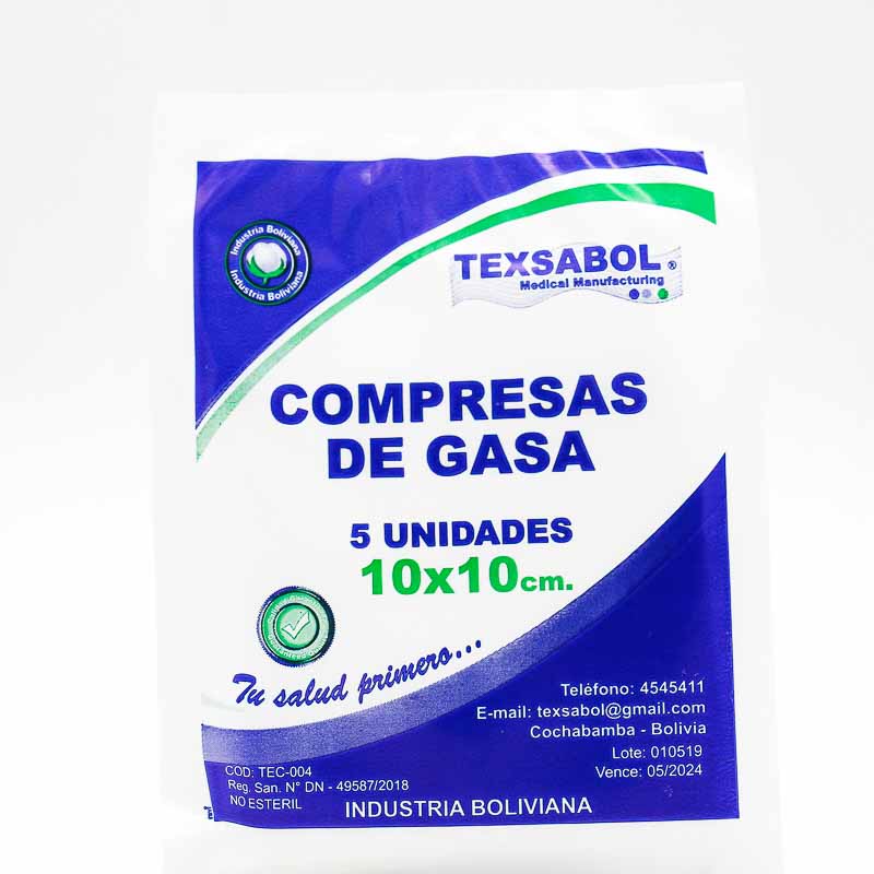 Compresas de gasa
