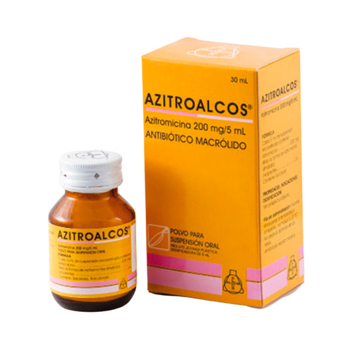 Azitroalcos jarabe X 30 ml Azitromicina 200 MG/5mL