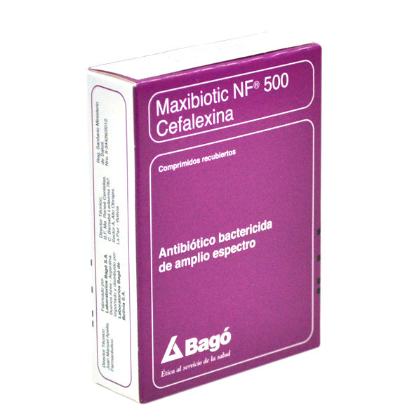 Maxibiotic NF 500 X tableta Cefalexina 500 mg
