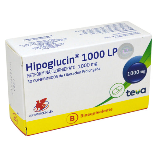 Hipoglucin Lp X Tableta Metformina clorhidrato 1000 mg