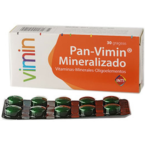 Pan-Vimin Mineralizado X Grageas _ Vitaminas, Minerales, Oligoelementos