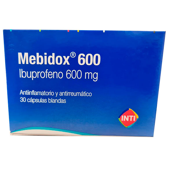 Mebidox X Capsula Ibuprofeno 600 mg