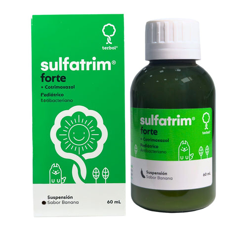 Sulfatrim Forte jarabe X 60 ml Sulfametoxazol 400 Mg Trimetoprima 800 mg pediatrico