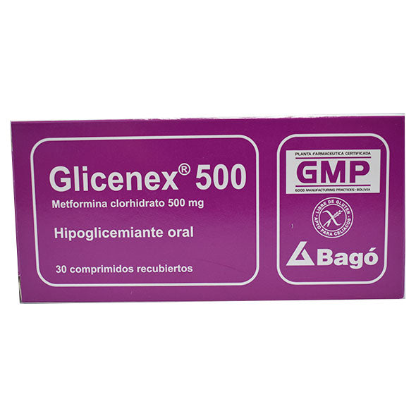 Glicenex 500 X tableta Metformina 500 mg