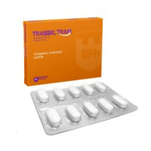 Trassil Tram X tabletas Paracetamol 650 Mg Y Tramadol 50 Mg