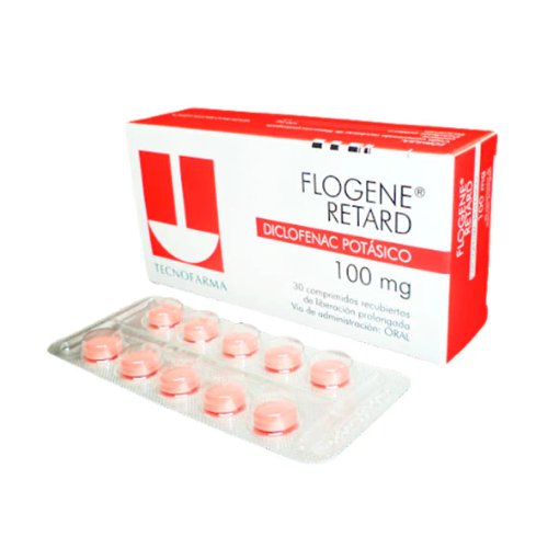 Flogene Retard X tableta Diclofenac Potásico 100 mg